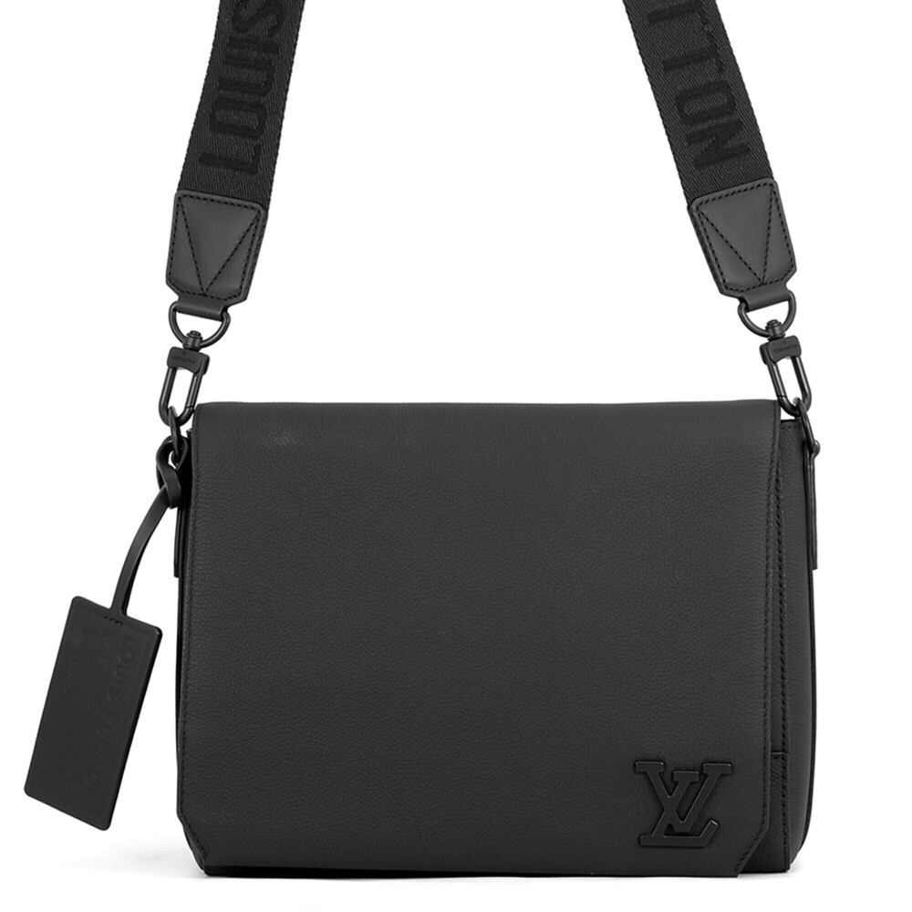 Louis Vuitton shoulder bag, grain leather, Takeoff, M57080, LOUIS VUITTON, bl...